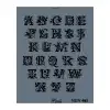 Rich New Seri N-465 Stencil 35x25 cm