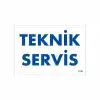 Teknik Servis Uyarı Levhası 17,5x25 KOD:1756