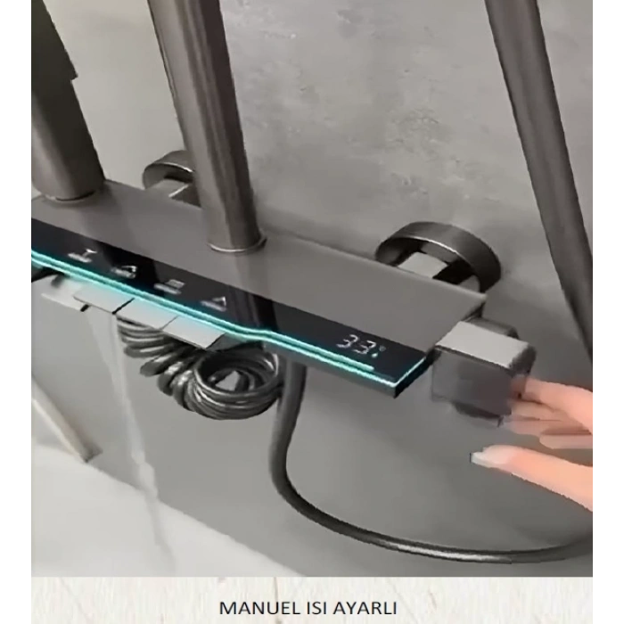 APLUS - AQUARİS MANUEL PİYANO TUŞLU DİJİTAL GÖSTERGELİ DUŞ BATARYA SETİ