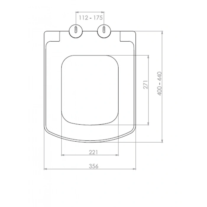 ARYA KLOZET KAPAĞI (YAVAŞ KAPANAN - METAL MENTEŞE TAKIMI - ÜSTTEN SIKMALI)