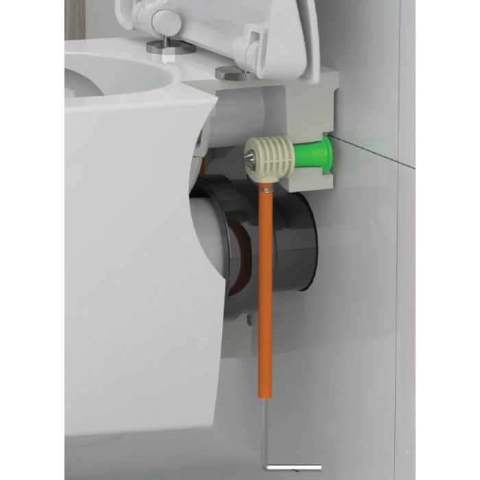 ASMA KLOZET GİZLİ MONTAJ SETİ T1 - ALTTAN MONTAJ + SABİTLEME BORULU