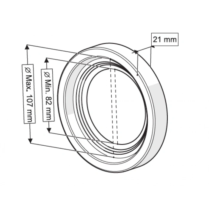 ASMA KLOZET PİS SU BAĞLANTI GİRİŞ CONTASI - Q90