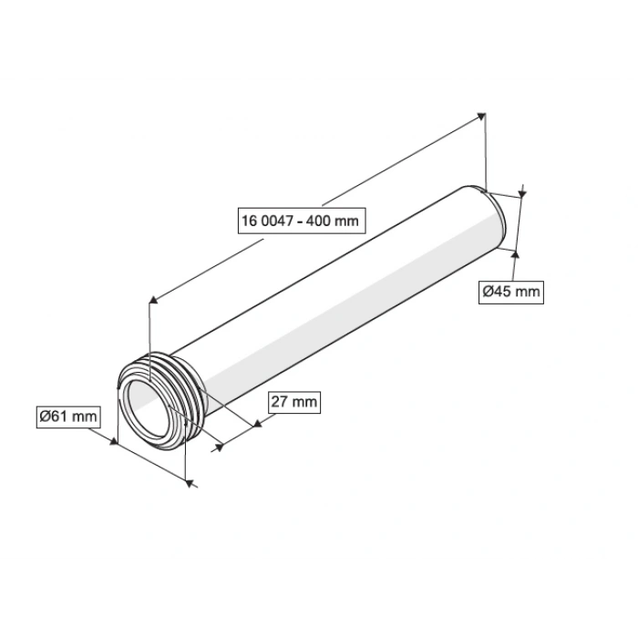 ASMA KLOZET TEMİZ SU GİRİŞ BORUSU