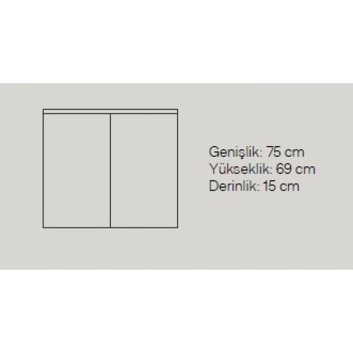 BASİC 80 CM BANYO DOLABI TAKIM