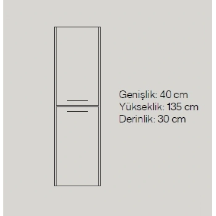 BASİC BOY DOLABI 135