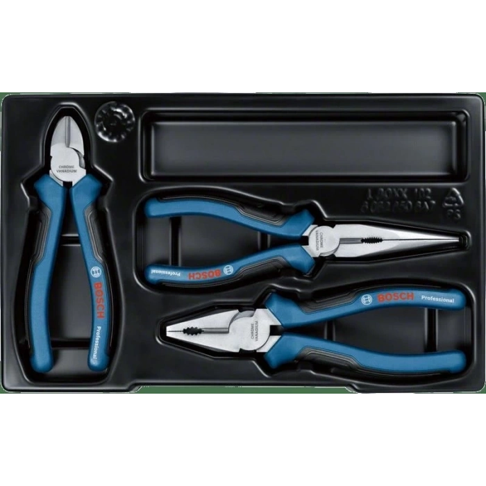 Bosch 3 Parça Alet Seti Pense Yan Keski Kargaburun