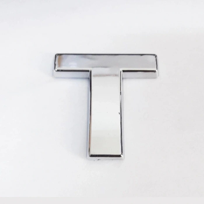 Cemax T Harfi  3,75 cm Krom Yapışkanlı