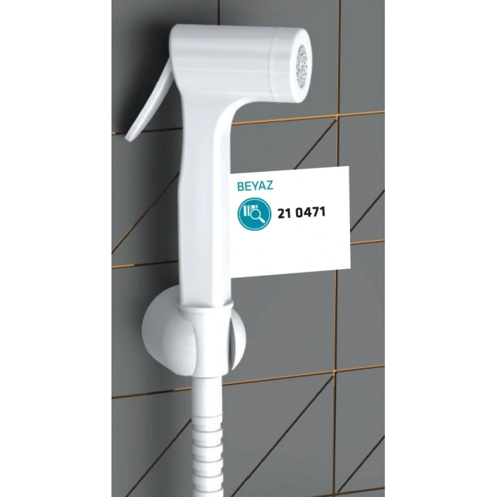 CONSOLATUS PASLANMAZ ÇELİK HORTUMLU TAHARETMATİK (BEYAZ)