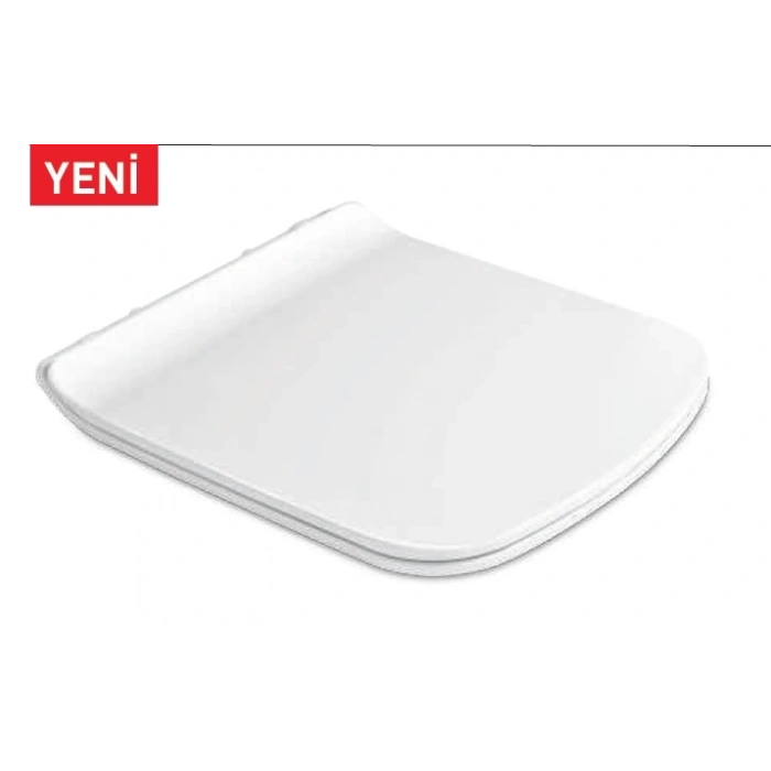 DIAMOND KLOZET KAPAĞI (YAVAŞ KAPANAN - METAL MENTEŞELİ - ÜSTTEN SIKMALI)