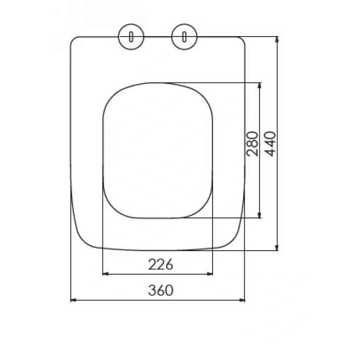 DIAMOND KLOZET KAPAĞI (YAVAŞ KAPANAN - METAL MENTEŞELİ - ÜSTTEN SIKMALI)