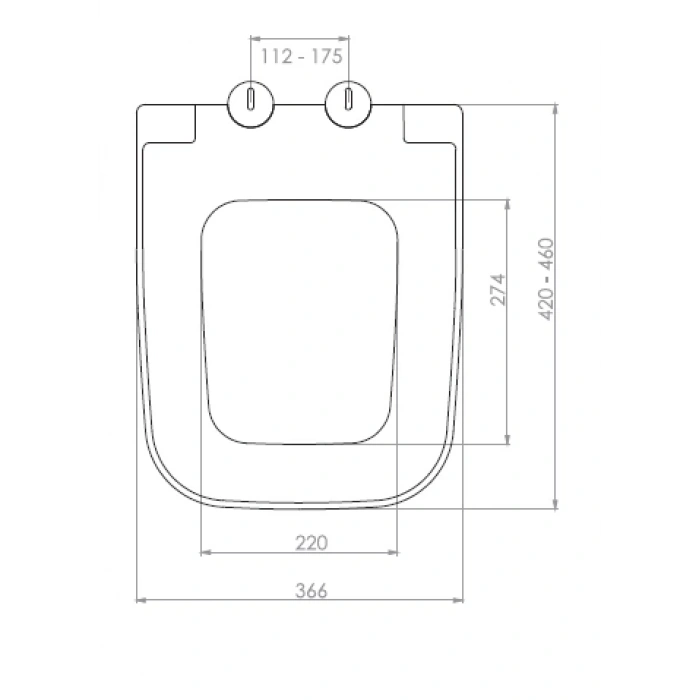 DOLCE KLOZET KAPAĞI (YAVAŞ KAPANAN METAL MENTEŞE TAKIMI - ÜSTTEN SIKMALI)