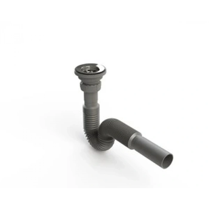 DONAU - LÜX GRİ KÖRÜKLÜ LAVABO / EVYE SİFONU (Ø32)