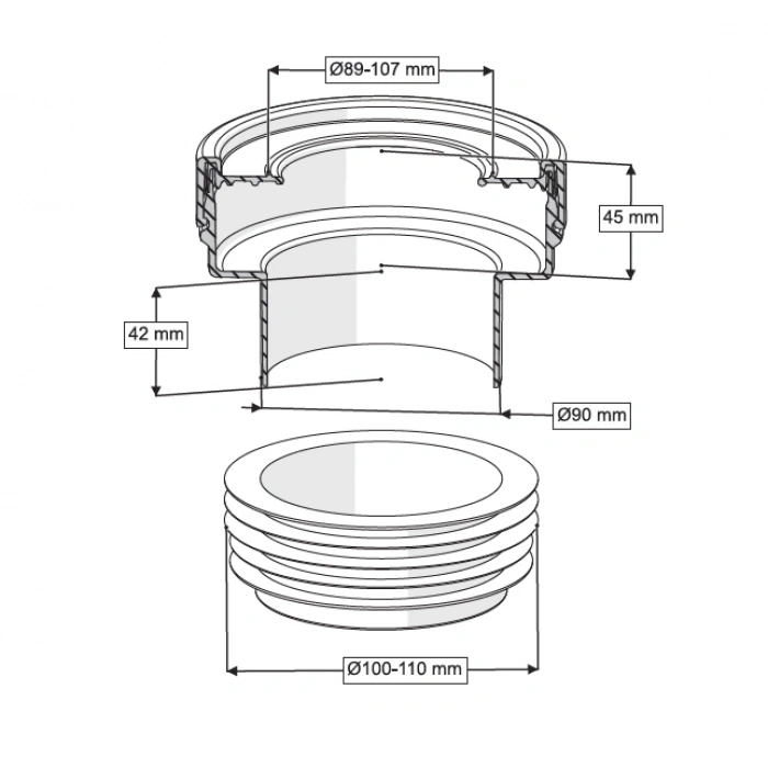 EKSANTRİK KADA DÜZ 0 mm