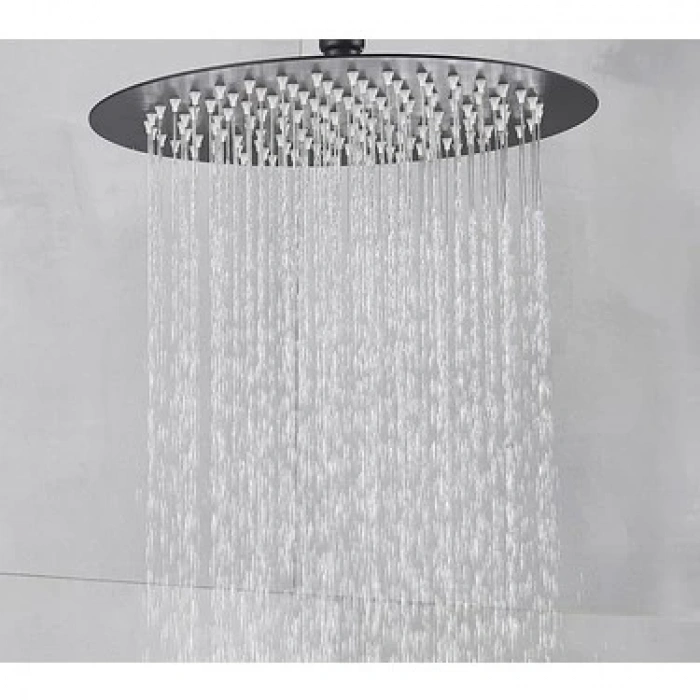 ELİTE 25X25 cm 304 PASLANMAZ KROM SİYAH BAŞLIK