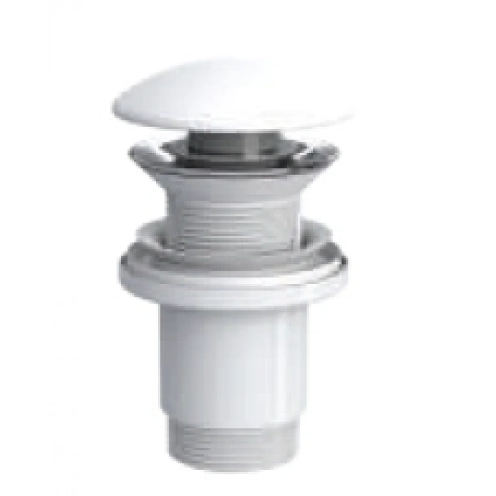 ELIXIR POP UP - SERAMİK BAŞLI MAT BEYAZ (TAŞMA DELİKSİZ - ABS GÖVDE)