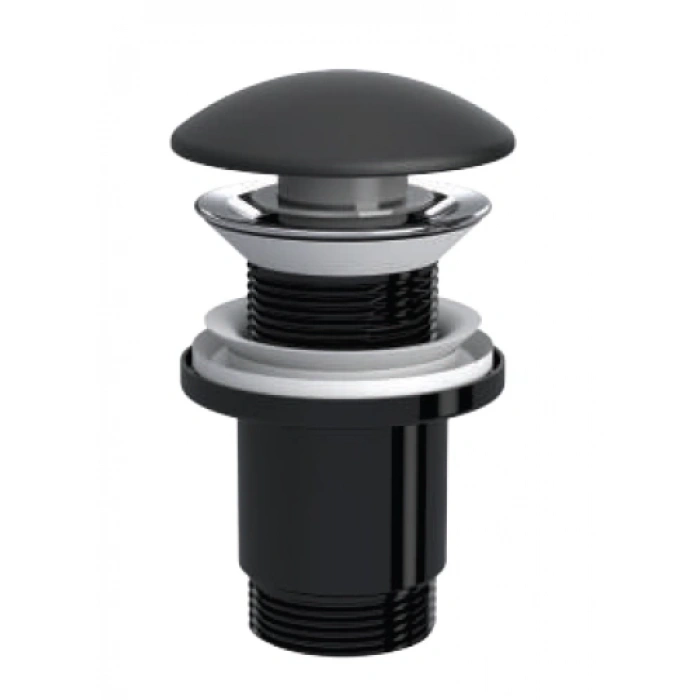 ELIXIR POP UP - SERAMİK BAŞLI MAT SİYAH  (TAŞMA DELİKSİZ - ABS GÖVDE)