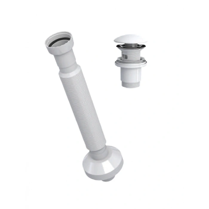 ELİXİR PUP - UP KÖRÜKLÜ SET (MAT BEYAZ - SERAMİK BAŞLIK - TAŞMA DELİKLİ)