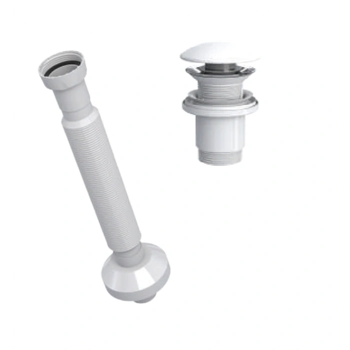 ELİXİR PUP - UP KÖRÜKLÜ SET (MAT BEYAZ - SERAMİK BAŞLIK - TAŞMA DELİKSİZ)