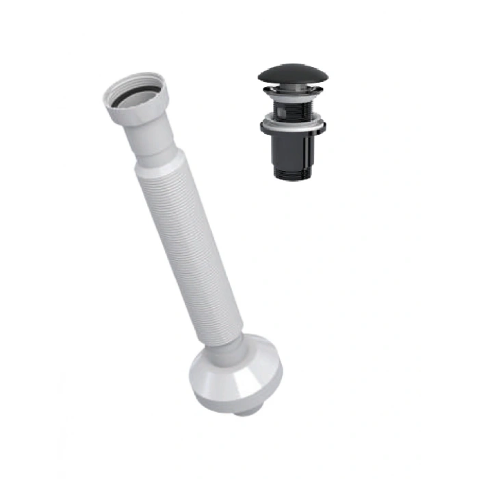 ELİXİR PUP - UP KÖRÜKLÜ SET (MAT SİYAH- SERAMİK BAŞLIK - TAŞMA DELİKLİ)