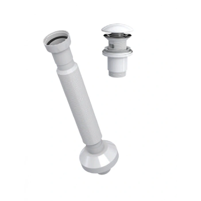 ELİXİR PUP - UP KÖRÜKLÜ SET (PARLAK BEYAZ - SERAMİK BAŞLIK - TAŞMA DELİKLİ)