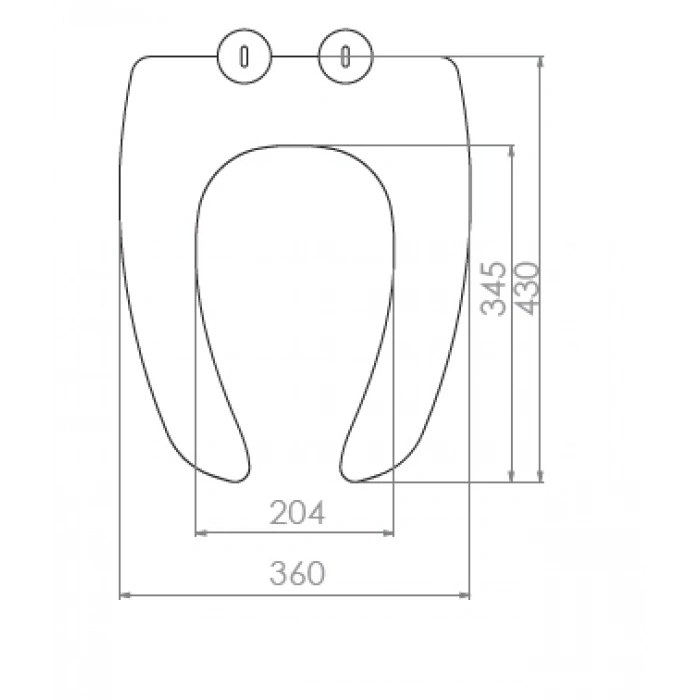 ENGELLİ KLOZET KAPAĞI (YAVAŞ KAPANAN - METAL MENTEŞE TAKIMI - ÜSTTEN SIKMALI)