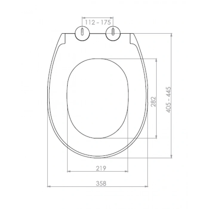 GENESİS KLOZET KAPAĞI (YAVAŞ KAPANAN - METAL MENTEŞE TAKIMI - ÜSTTEN SIKMALI)