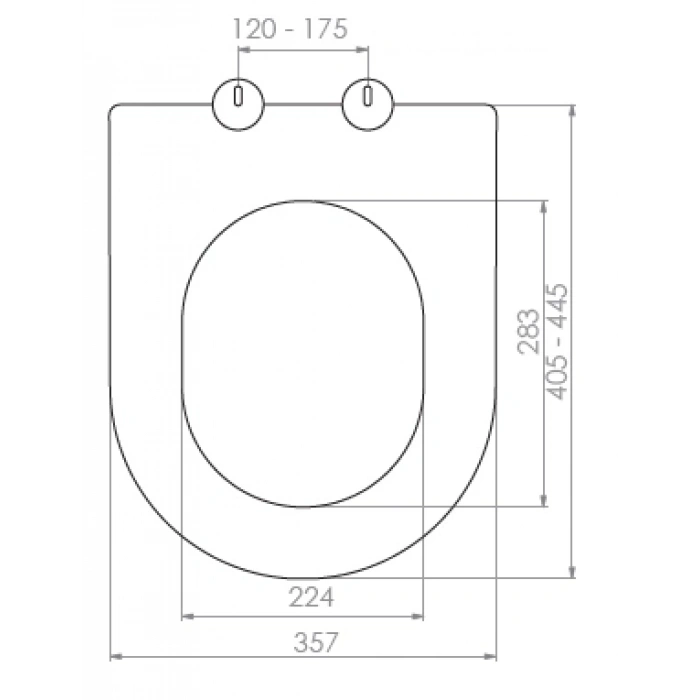 GRANDE KLOZET KAPAĞI (YAVAŞ KAPANAN - ÜSTTEN SIKMALI)
