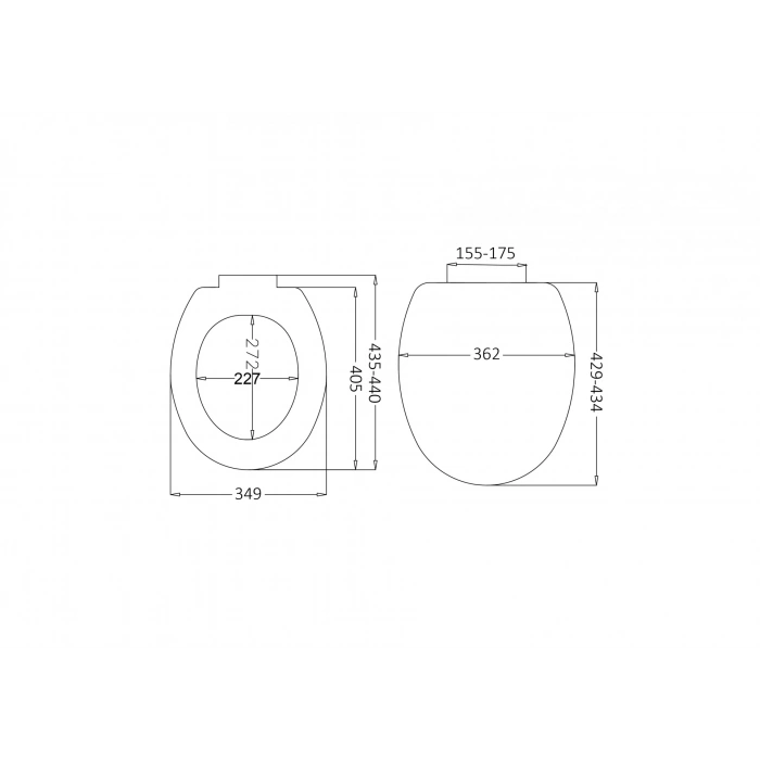 JAPAR - Akdeniz Slim Klozet Kapak Duroplast ( Yavaş Kapanan )