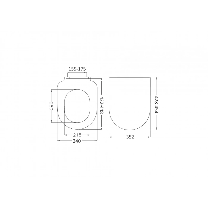 JAPAR - Capri Klozet Kapak Duroplast ( Yavaş Kapanan )