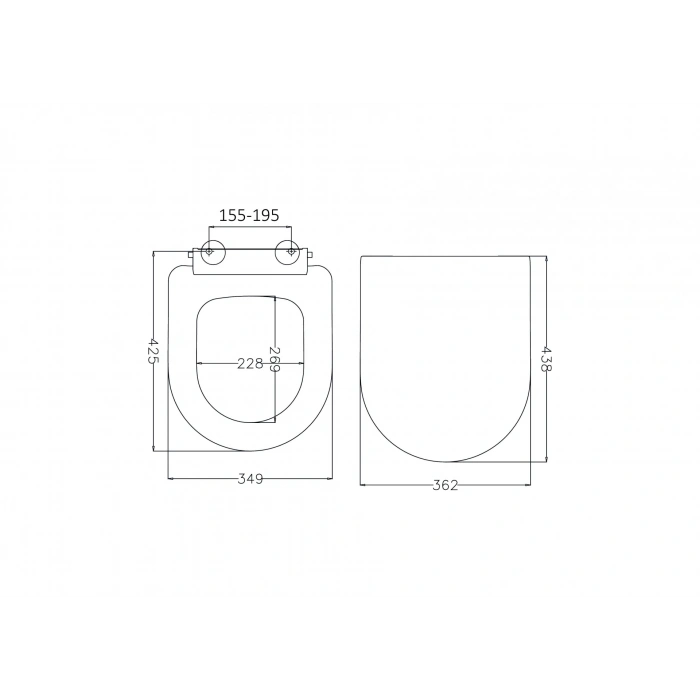 JAPAR - Macro Klozet Kapak Duroplast ( Yavaş Kapanan )