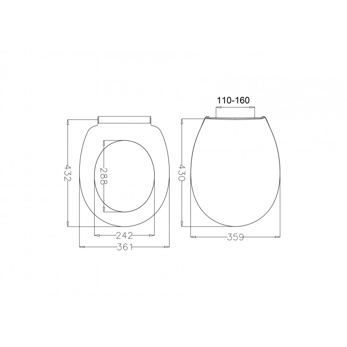 JAPAR - Ocean Klozet Kapak Polipropilen ( Yavaş Kapanan )