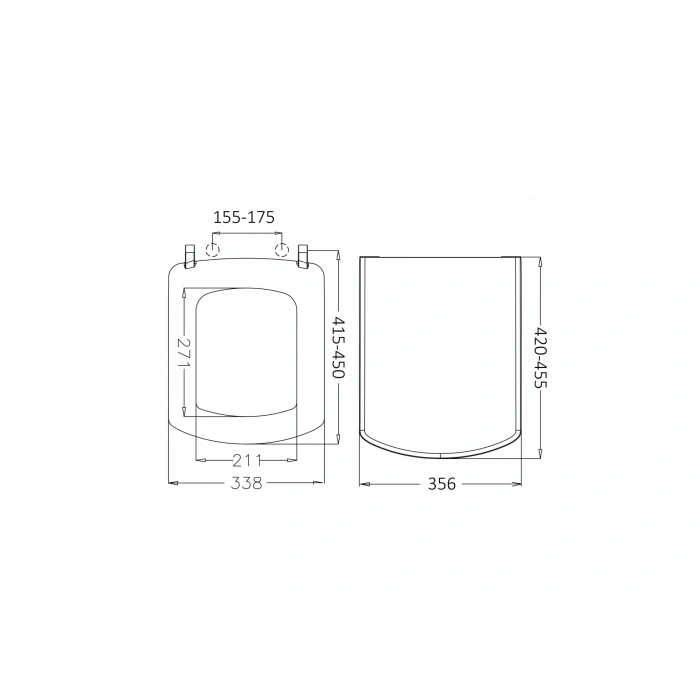JAPAR - Plaza Klozet Kapak Duroplast ( Yavaş Kapanan )
