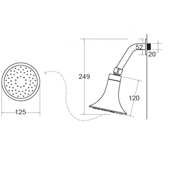 KARE - ALYA ANKASTRE DUS SETİ (KROM)