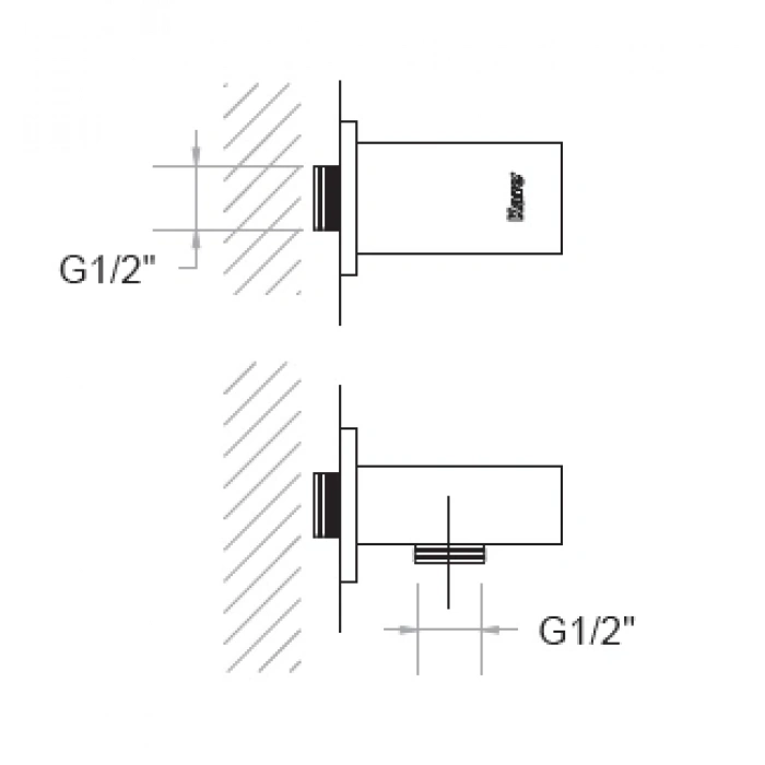 KARE - ANKASTRE EL DUSU ÇIKIS UCU