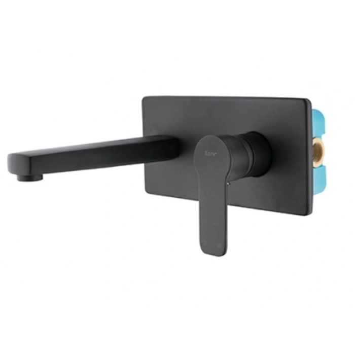 KARE - ANKASTRE LAVABO BATARYASI (SİYAH)