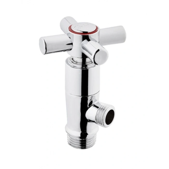 KARE - EKO DEKORATİF ARA MUSLUK 1/2  (ABS BAŞLIK -PRİNÇ SALMASTRA)