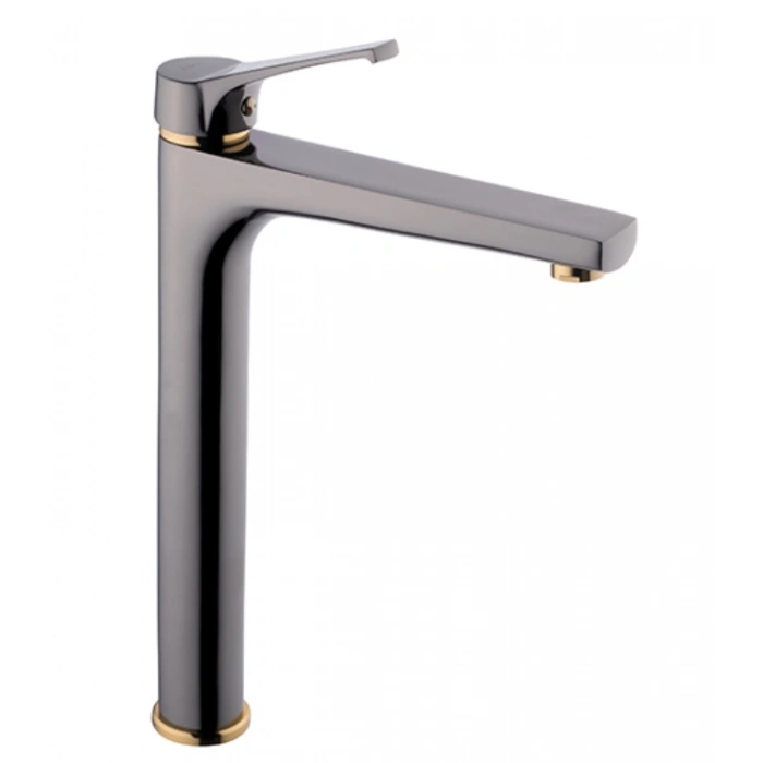 KARE - PLATİN MİX ÇANAK LAVABO BATARYASI (SİYAH İNCİ)