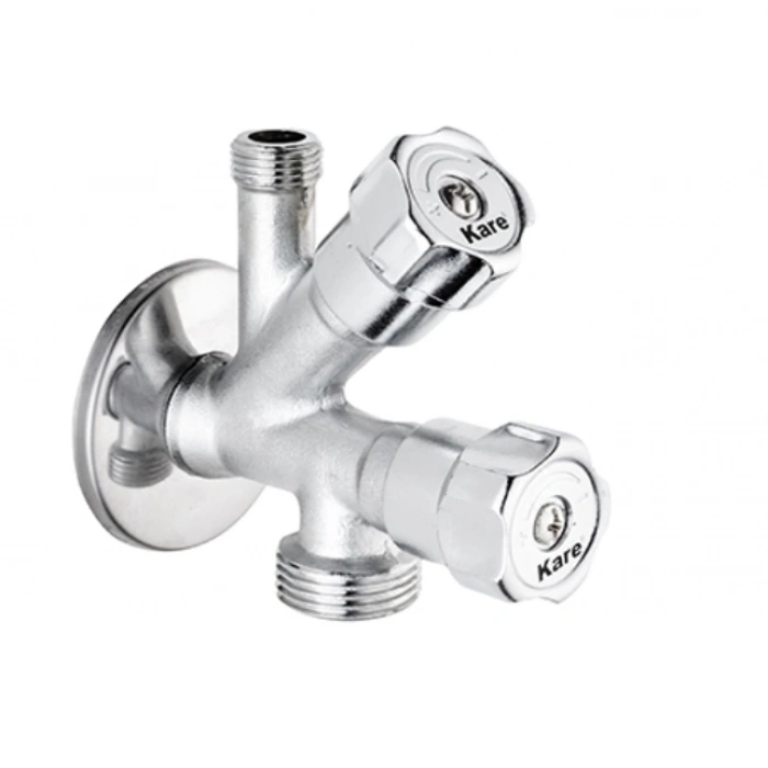 KARE - PREMİUM DUAL ÇATAL ARA MUSLUK (KUMLAMALI)