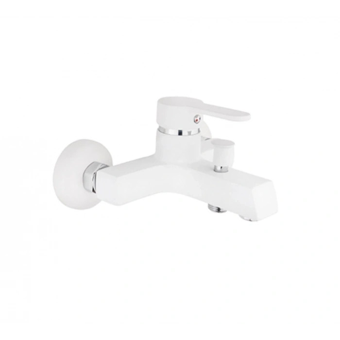 KARE - STİL MİX BANYO BATARYASI (BEYAZ - KROM)