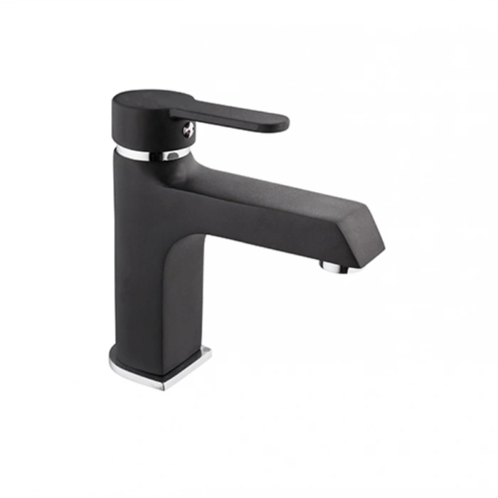 KARE - STİL MİX LAVABO BATARYASI (SİYAH - KROM)