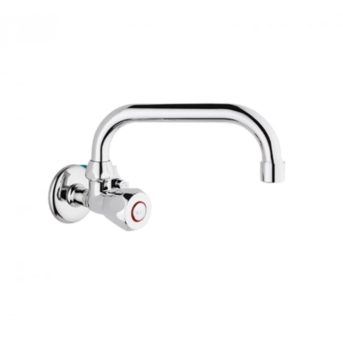 KARE - TEKSU GİRİŞLİ KLASİK LAVABO BATARYASI (DUVARDAN)