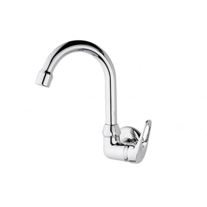 KARE - TEKSU GİRİŞLİ MİX LAVABO BATARYASI (DUVARDAN-KLASİK BORULU)