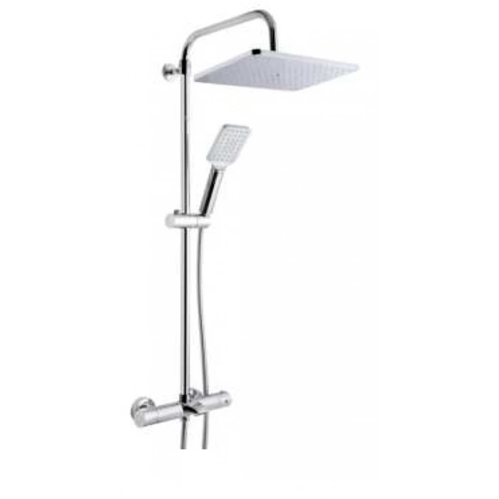 KARE - TERMOSTATİK BATARYALI DUS SETİ