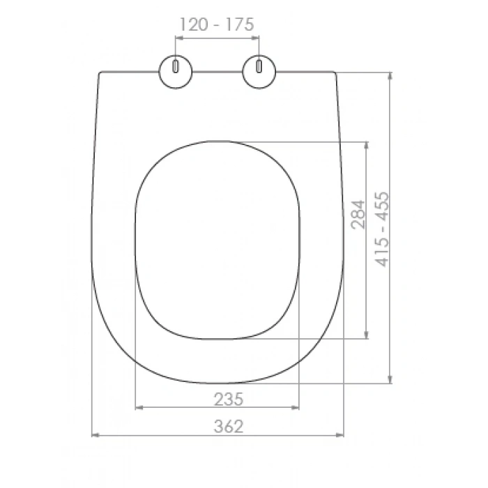 MADRE KLOZET KAPAĞI (YAVAŞ KAPANAN - ÜSTTEN SIKMALI)