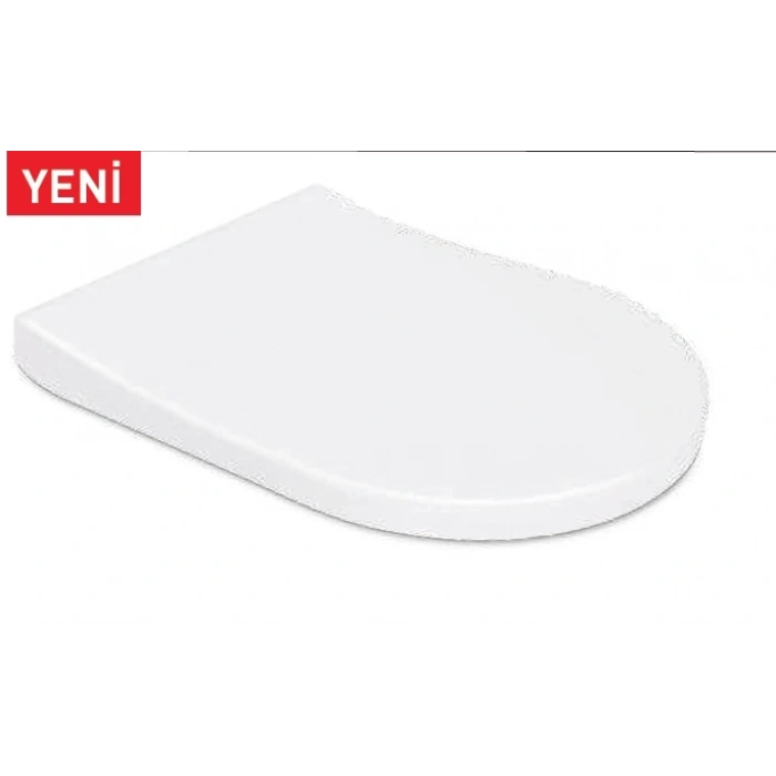 NEO ELEGANCE KLOZET KAPAĞI (YAVAŞ KAPANAN - METAL MENTEŞELİ - ÜSTTEN SIKMALI)