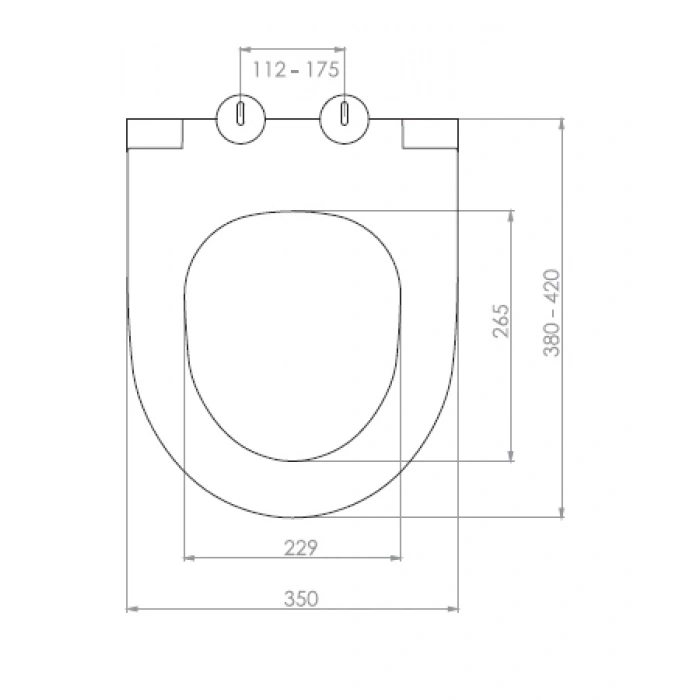 NEVA KLOZET KAPAĞI (YAVAŞ KAPANAN - METAL MENTEŞE TAKIMI - ÜSTTEN SIKMALI)