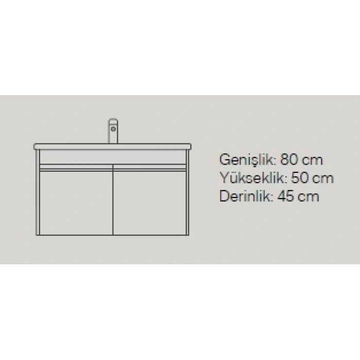 NEXT 80 CM BANYO DOLABI TAKIM