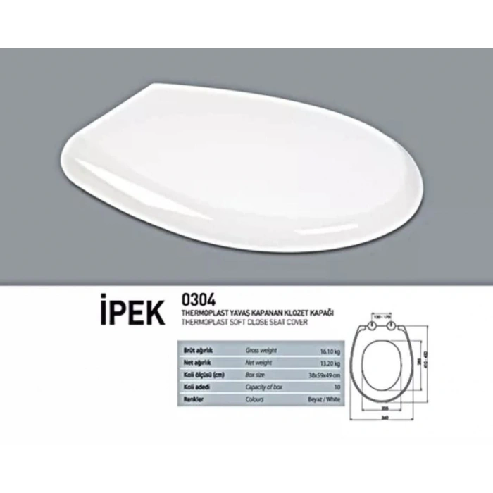 NKP İpek Amortisörlü+Tak Çıkar Klozet Kapağı