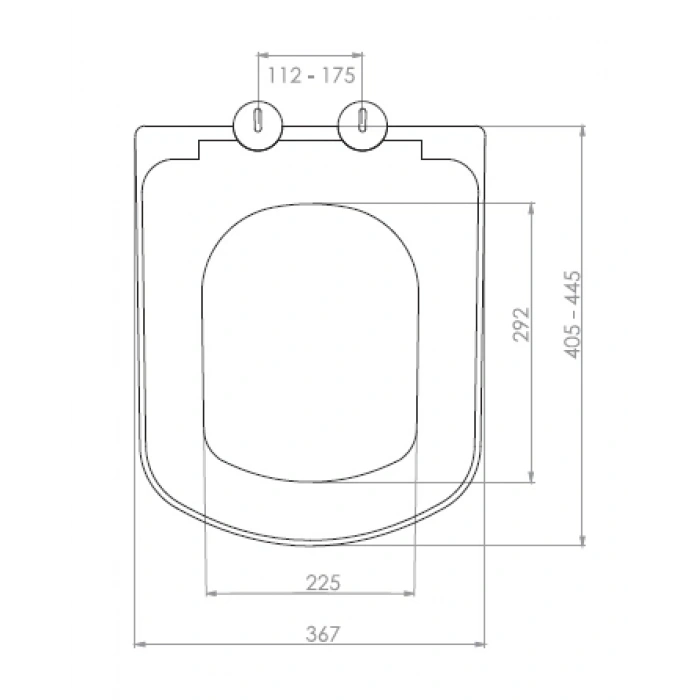 OPUS KLOZET KAPAĞI (YAVAŞ KAPANAN - METAL MENTEŞE TAKIMI - ÜSTTEN SIKMALI)