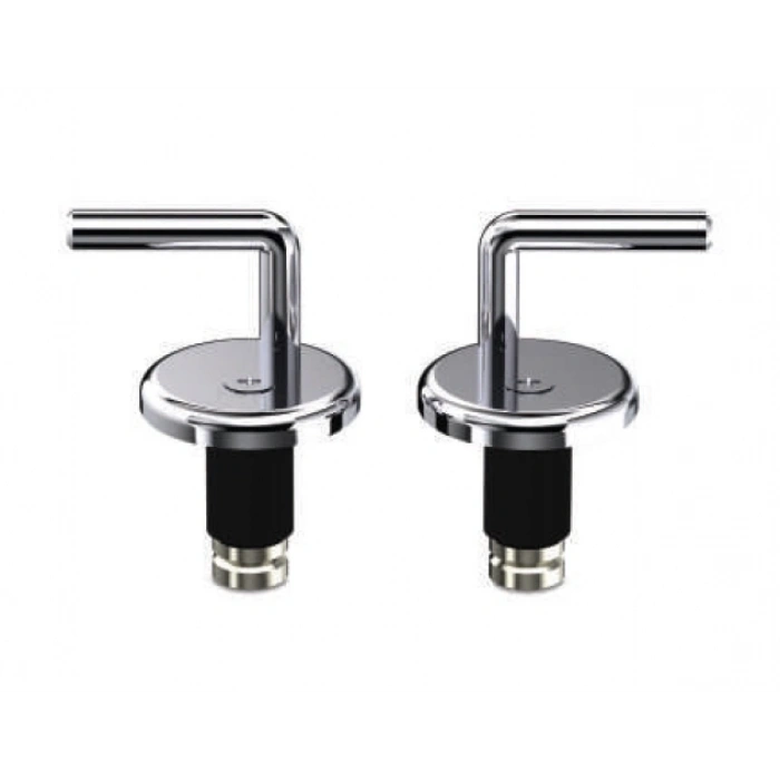 PASLANMAZ KLOZET KAPAK MENTEŞE SETİ - ÜSTTEN SIKMALI